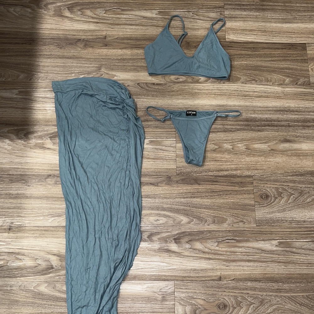 Bikini with matching skirt